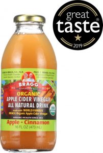 Bragg Organic Apple Cider Vinegar Drink - Apple & Cinnamon wins 1 star Great Taste Award 2019