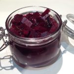 Beetroot pickle jar