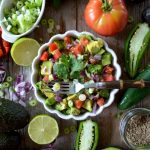 bowl of fresh guacamole